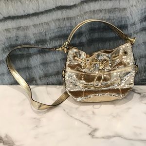 Sassy sequin Coach bucket bag